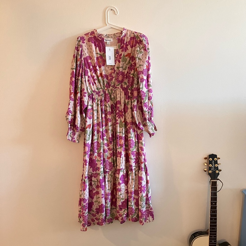 Beautiful purple flower dress